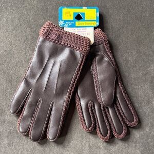 Kids Unisex Snow Country Brown Winter Gloves for Ages 7-14 NEW